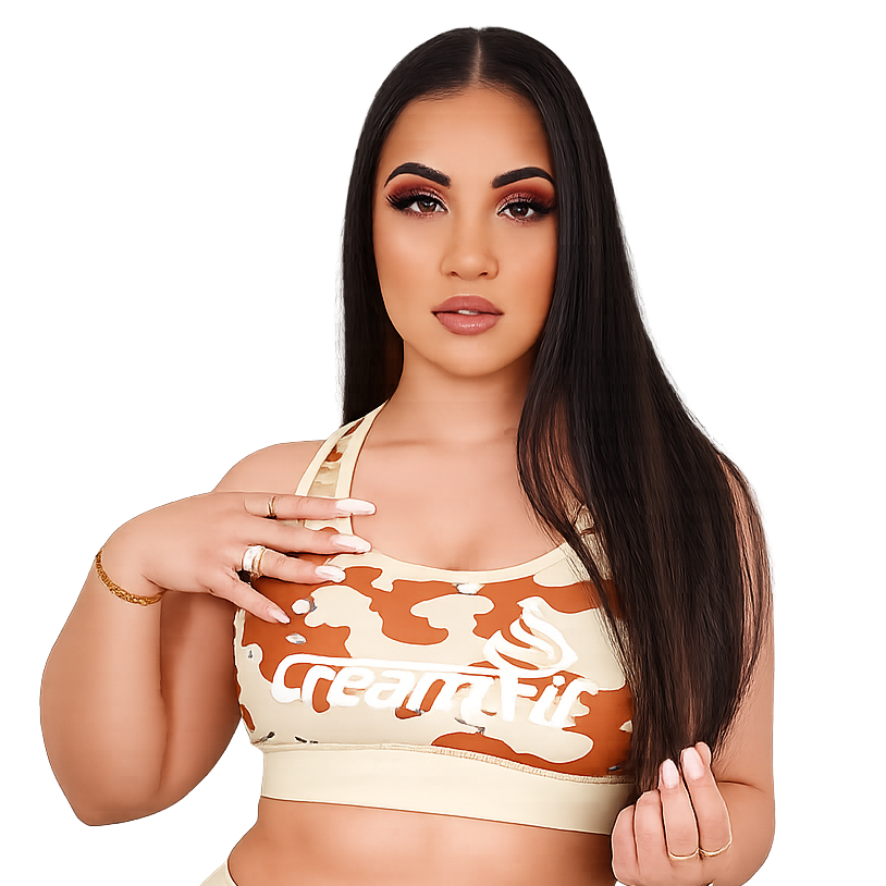 CreamFit Camo Sports Bra