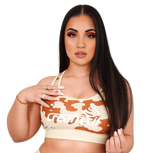 CreamFit Camo Sports Bra