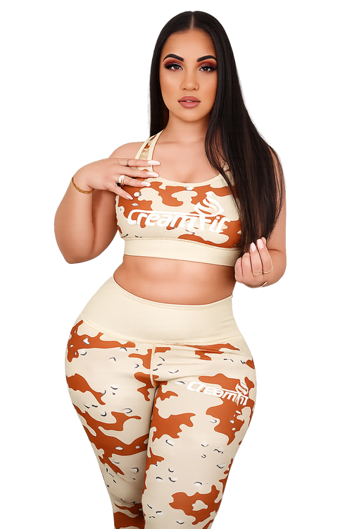 High Waisted CreamFit Camo Leggings