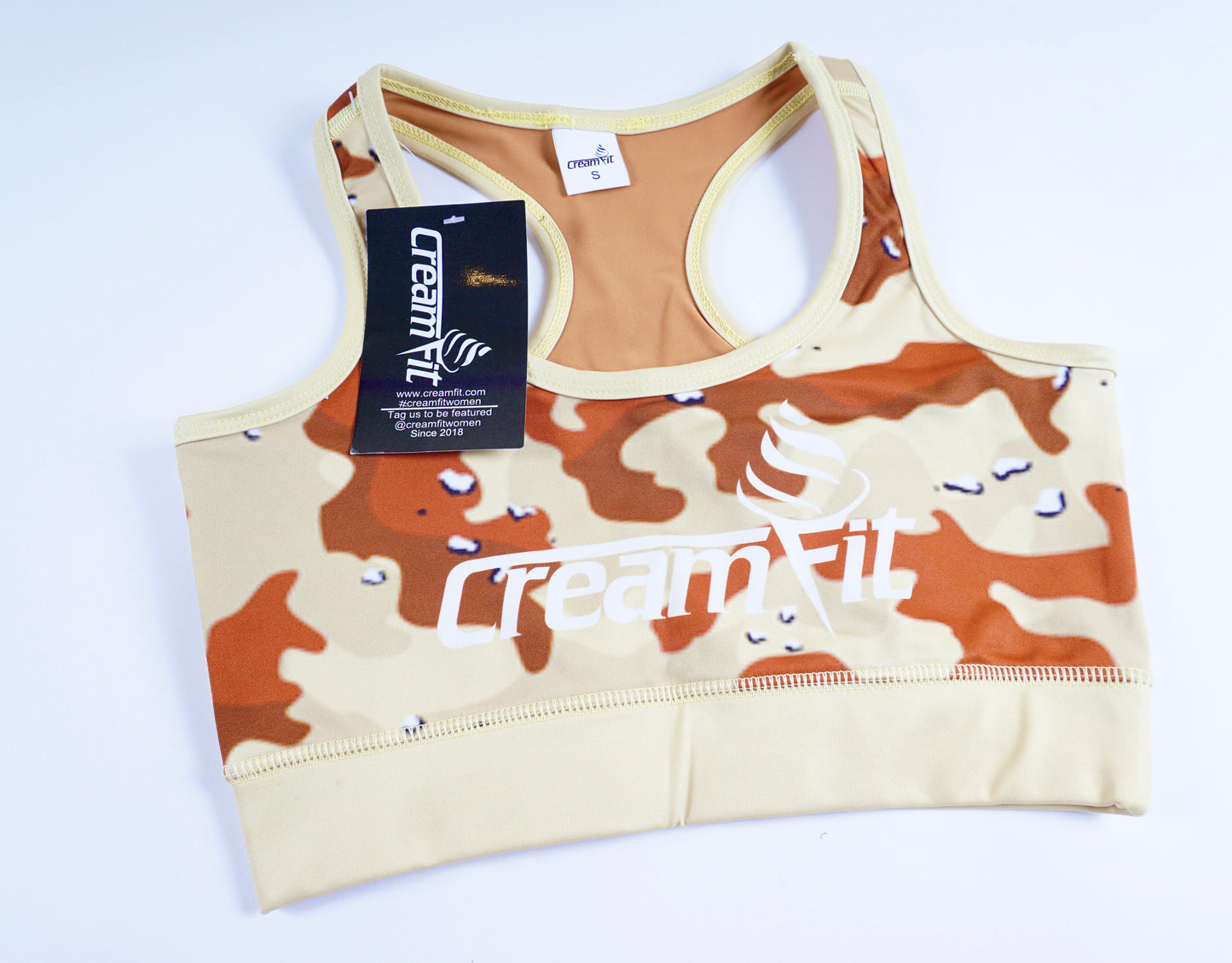 CreamFit Camo Sports Bra